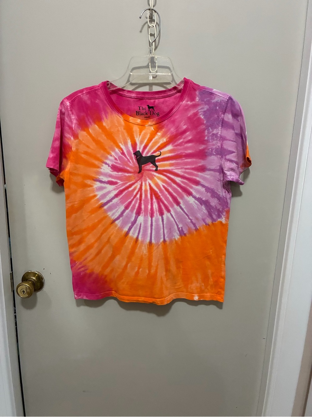 The Black Dog Kids Tie-Dye Short Sleeve Tee - Pink, Orange, Purple
